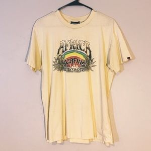 Vintage Africa Surfing Yellow Tee